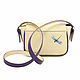 Satchel 'Iris and Dragonfly'. Classic Bag. Pelle Volare. My Livemaster. Фото №4