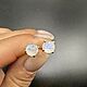 Заказать Серьги с лунным камнем. SILVAURA. Ярмарка Мастеров. . Серьги-пусеты Фото №3