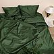 Set of bed linen Izumrud. Turkish satin. Bedding sets. Strochkastudio. Online shopping on My Livemaster.  Фото №2