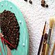 Kitchen Wall Clock with Coffee Beans. Watch. Clocks for Home (Julia). My Livemaster. Фото №5