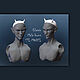 Рога черт демон Мужская голова БЖД куклы 3D модель для 3D печати STL, 3D-печать, Москва,  Фото №1