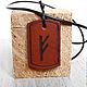 Order Runes Personalized Leather Pendant. Made In Rainbow. Livemaster. . Pendants Фото №3