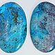 Chrysocolla (cabochons 81/51/10 mm and 81/51/9 mm) Katanga, AR Congo, Cabochons, St. Petersburg,  Фото №1