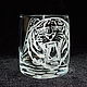 Tiger. A glass of whiskey, Water Glasses, Nizhny Novgorod,  Фото №1