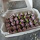 Зефирные тюльпаны в подарочной коробке на 8 марта, Кулинарные сувениры, Москва,  Фото №1