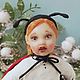 Ватная игрушка : божия коровка. Елочные игрушки. Radost-na-elke-. Ярмарка Мастеров.  Фото №5