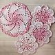Set of decorative wedding napkins in the style of Shabby chic 4 PCs. Doilies. frusnork. My Livemaster. Фото №6