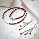 Серьги из граната. Серьги классические. Nina Kiseleva (niki-krsk). Интернет-магазин Ярмарка Мастеров.  Фото №2
