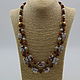 Necklace made of natural stones of aventurine and howlite, Necklace, Velikiy Novgorod,  Фото №1