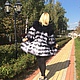 Шубка из ламы " жизнь она такая...полосатая ". Шубы. Елена LORENZO одежда из меха и кожи. Ярмарка Мастеров.  Фото №6