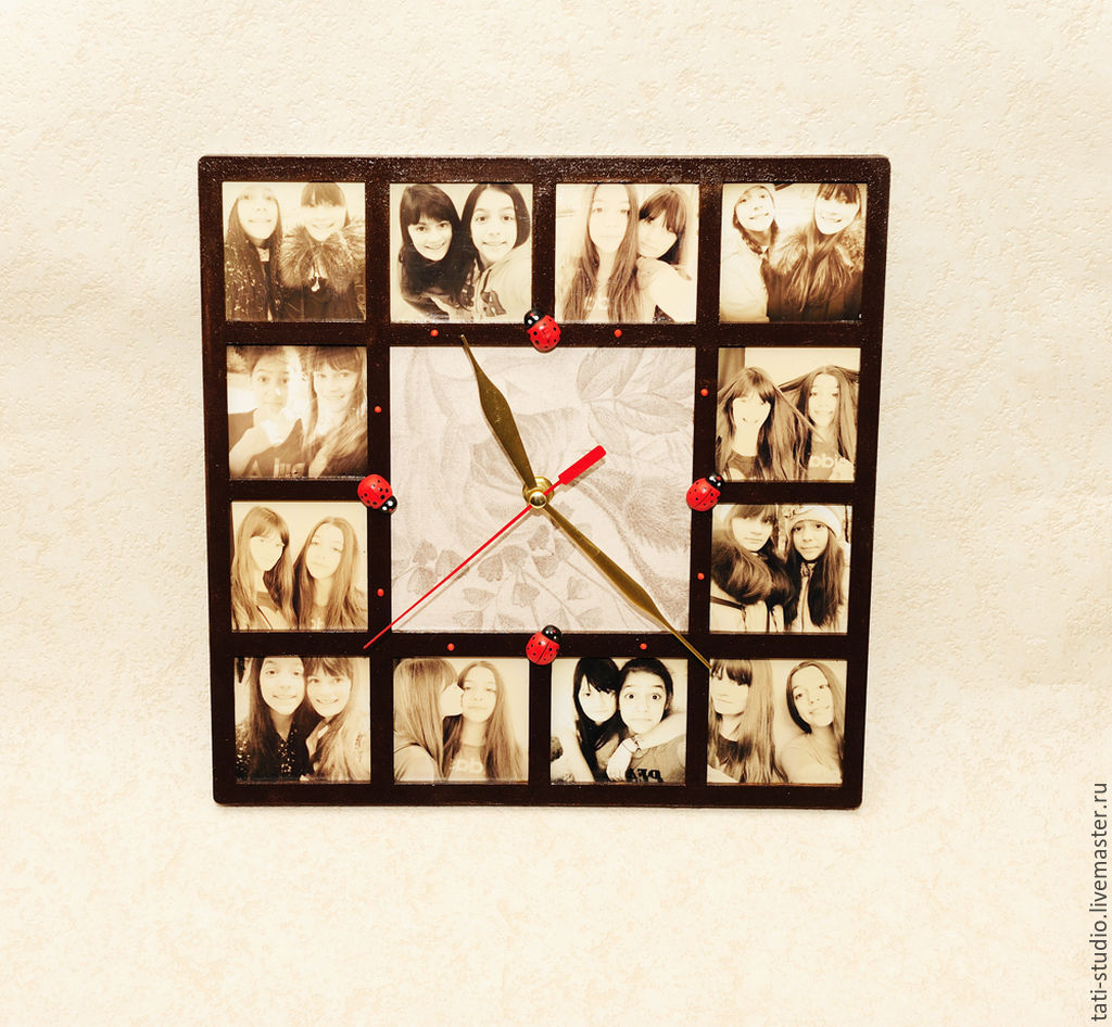Часы настенные со своей фотографией