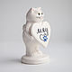 Кот-открытка "Мяу". Статуэтка. ArtFaience. Интернет-магазин Ярмарка Мастеров.  Фото №2