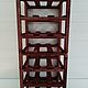 Rack for 21 bottles of wine and champagne in mocha color. Shelving. Color Wood. Online shopping on My Livemaster.  Фото №2