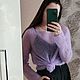 Свитер паутинка из мохера на шелке. Свитеры. Гульнара Бакирова Вязаные аксессуары. Ярмарка Мастеров.  Фото №6