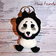 Order Key Chain Panda. Panda knitted. Nina Rogacheva 'North toy'. Livemaster. . Stuffed Toys Фото №3