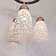 Champagne foam - lamp with three shades. Lampshades. Elena Zaychenko - Lenzay Ceramics. My Livemaster. Фото №4