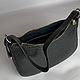 Women's black leather bag made of python leather. Crossbody bag. ulijana-zijangirova. My Livemaster. Фото №13