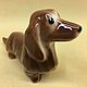 Dachshund long-haired porcelain figurine. Figurines. Veselyj farfor. My Livemaster. Фото №6