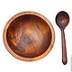 Cedar plate and spoon set. TN22. Utensils. ART OF SIBERIA. My Livemaster. Фото №4