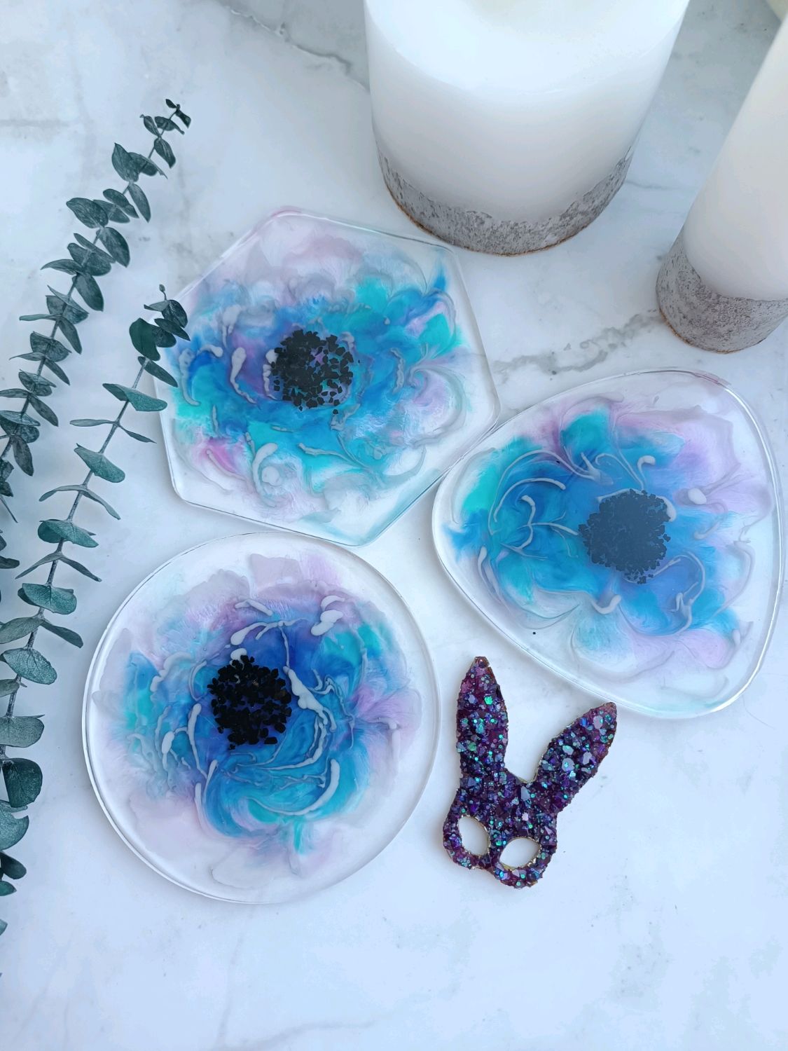 DIY  Resin Coasters with Alcohol Ink!!! 