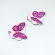 Hairpins from foamiran ' Butterfly on a flower'. Hairpins. Poslednii shtrih. My Livemaster. Фото №6