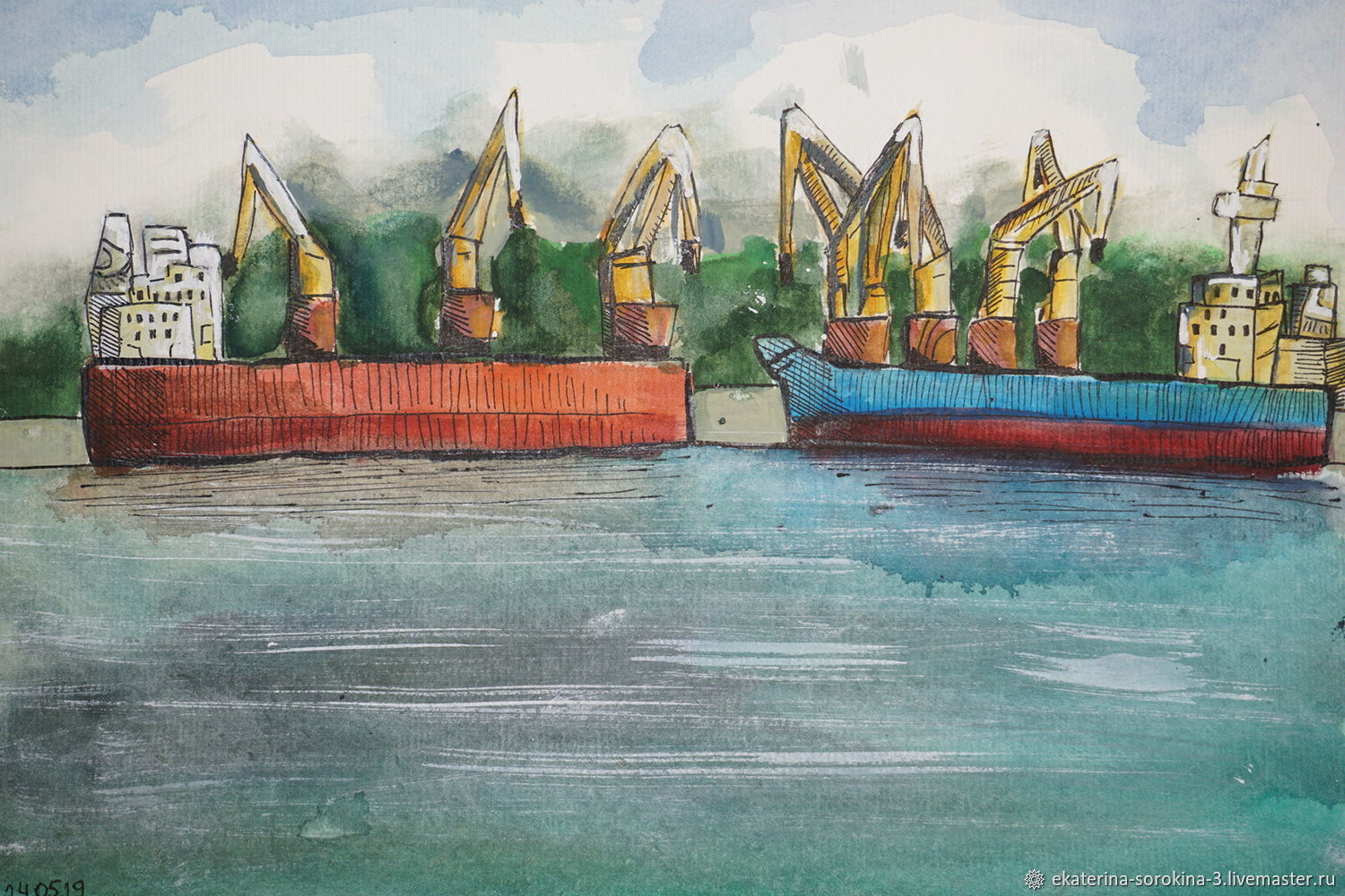 Одесский порт картины