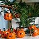 Tangerine-souvenir. ceramic handmade, Christmas decorations, Zhukovsky,  Фото №1