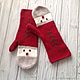 Mittens knitted Santa Claus. Mittens. warm hands. Online shopping on My Livemaster.  Фото №2