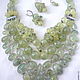 Necklace 3 strands and earrings - prehnite beads. Necklace. Dorida's Gems (Dorida-s-gems). My Livemaster. Фото №4