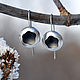 Lunar Eclipse earrings (925 silver). Earrings. dikoobraz. My Livemaster. Фото №4