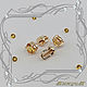 Order Stud earrings 'Heart-m' gold 585, citrines. MaksimJewelryStudio. Livemaster. . Earrings Фото №3
