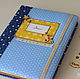 Mother's diary blue Stylish personal diary. Designed to record notes about the growth and development of up to 7 years. These blogs will keep all the most important events in the lives of your childre