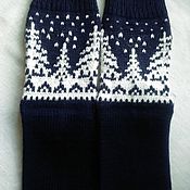 Комплект шапочка, манишка, носочки, варежки норвежская снежинка