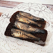 Косметика ручной работы handmade. Livemaster - original item Sandwich with sprats handmade soap souvenir fish. Handmade.