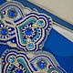 Order Blue wide belt with Swarovski 'Indigo' beads'. Natalia Luzik Jewelry&Accessories (nataluzik). Livemaster. . Straps Фото №3