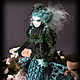 Mermaid Caradina copyright collectible doll handmade. Dolls. Zlata's fantasy dolls. My Livemaster. Фото №4