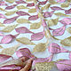 Великолепная сеточка  ALTA MODA Листочки на розовом. Ткани. Итальянские ткани 'Премьера'. Ярмарка Мастеров.  Фото №4