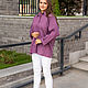 NATALINI Льняная Рубашка  oversize с вышивкой Мандала фиолет меланж. Блузки. NATALINI. Ярмарка Мастеров.  Фото №7
