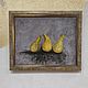 The picture in the kitchen loft-style grey concrete yellow pear, Pictures, St. Petersburg,  Фото №1