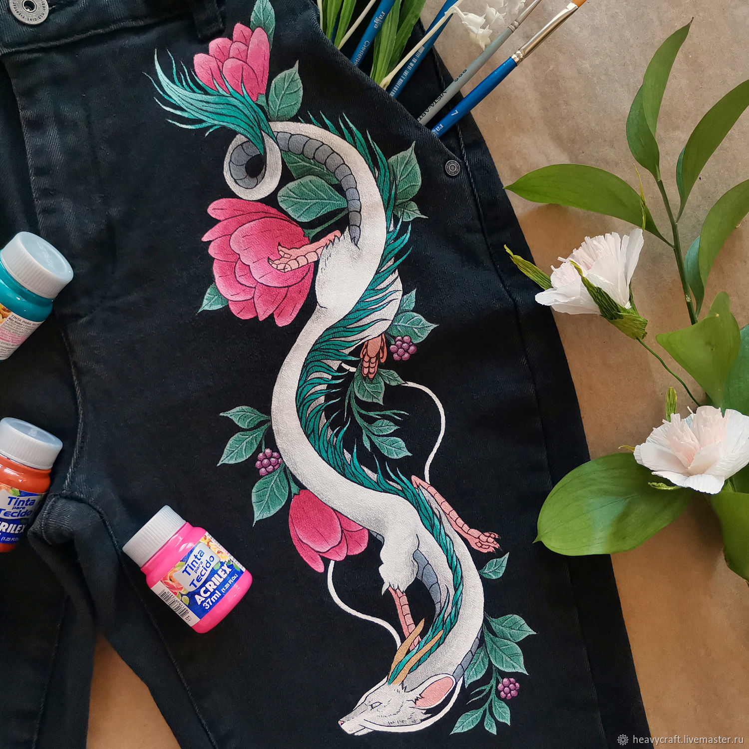 Painting jeans \