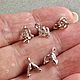 Бейл зажимной 11х6,5 мм  Rhodium Plated  Южная Корея. Фурнитура. КРАСОТА СВОИМИ РУКАМИ  фурнитура. Ярмарка Мастеров.  Фото №4