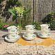 Coffee set 'Lily' 6 pairs bone China (England), Vintage mugs, Arnhem,  Фото №1