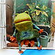 A Frog glove toy for a child's hand. Puppets. Puppet show. AnzhWoolToy (AnzhelikaK). Online shopping on My Livemaster.  Фото №2