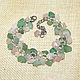 Order Bracelet stones rose quartz and green aventurine. krasota-prirody. Livemaster. . Bead bracelet Фото №3