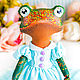 ❤ Лягушка текстильная кукла, лягушка жаба в подарок любимой  жене, Куклы и пупсы, Нижний Новгород,  Фото №1