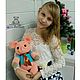 Свинка вязаная игрушка из плюша поросенок игрушка хрюшка вязаная. Мягкие игрушки. Любовь Земскова (vyazunchiki-lz). Ярмарка Мастеров.  Фото №6
