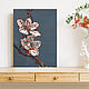 The painting on wood 40x30sm "Sakura", Pictures, Moscow,  Фото №1