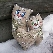 Сувениры и подарки handmade. Livemaster - original item Together forever! Year of the Cat Linen Wedding Gift with Love. Handmade.