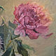 Order Oil painting. Painting with flowers. ' Peony and bow karatavsky'. ArtShipilina. Livemaster. . Pictures Фото №3