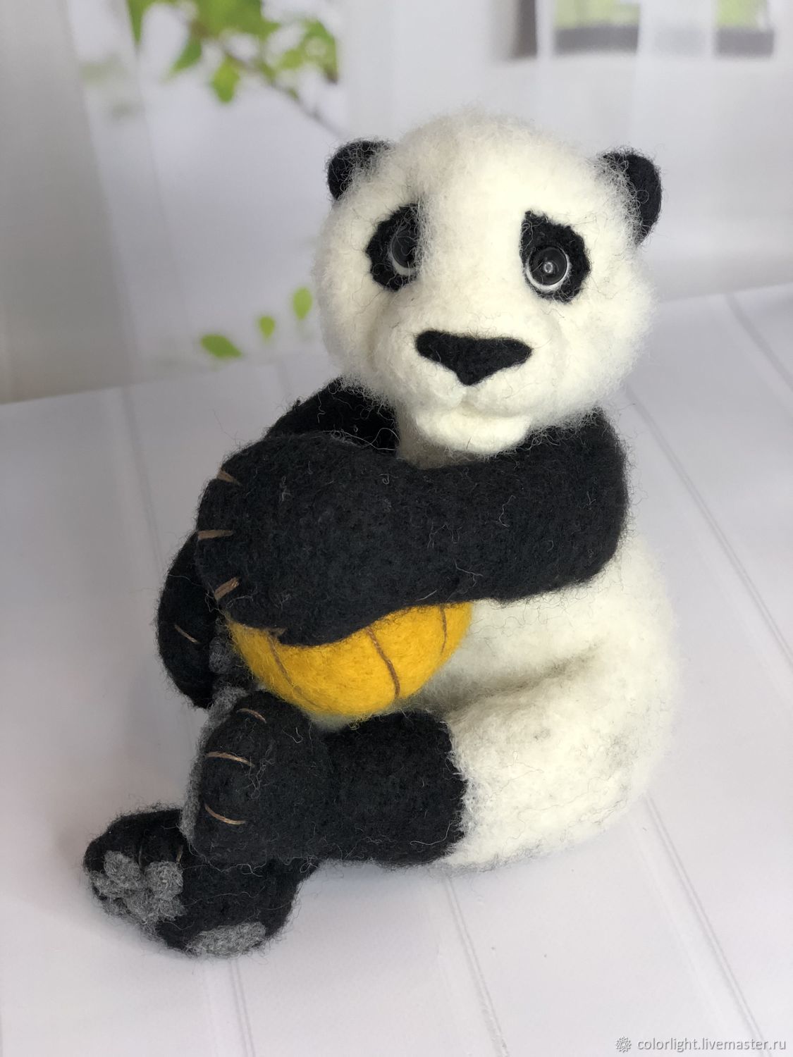 felt toy: Panda is Greedy, Felted Toy, Zelenograd,  Фото №1
